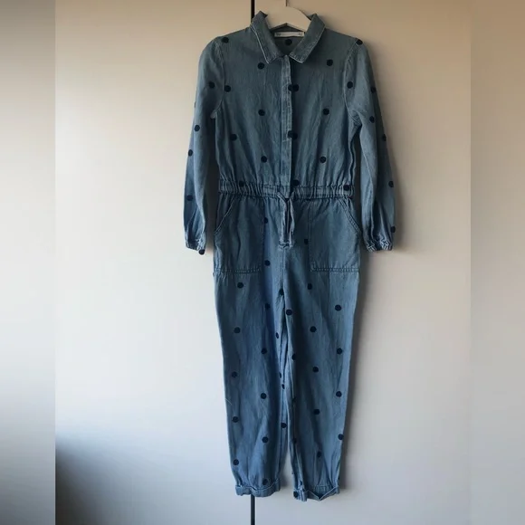 M&S denim boiler suit age 6-7 - Picture 2 of 4